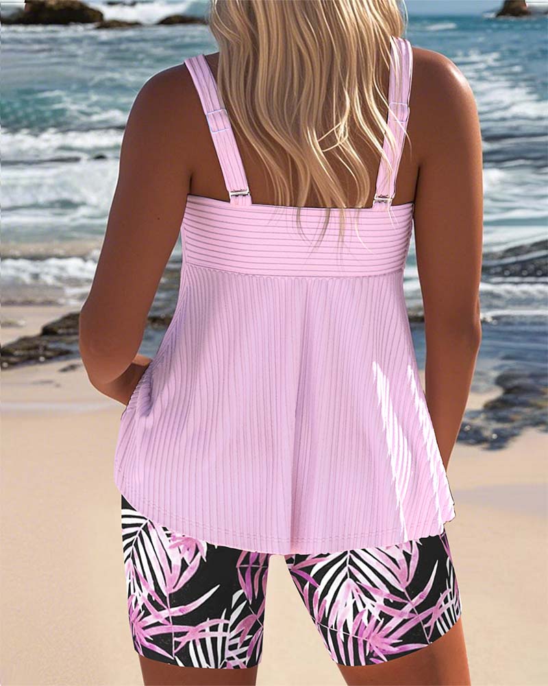 Sarah - Spalvingas Tankini Komplektas