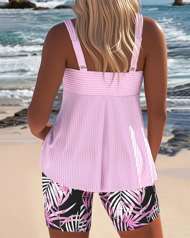 Sarah - Spalvingas Tankini Komplektas
