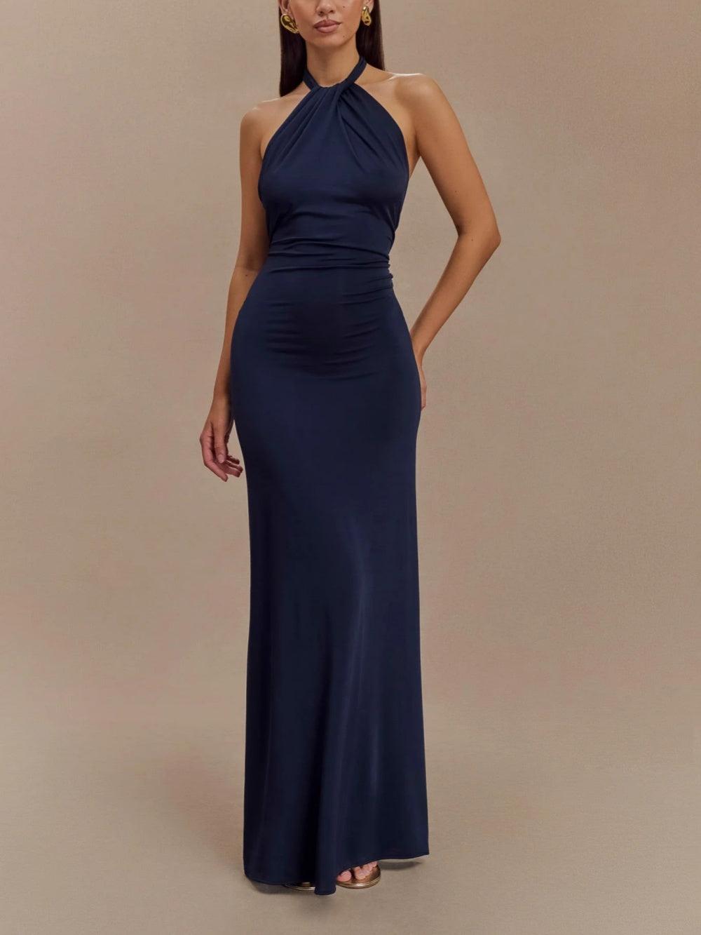 Kristalų - Elegantiška Maxi Suknelė