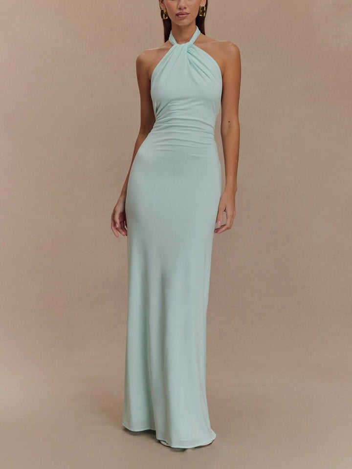 Kristalų - Elegantiška Maxi Suknelė