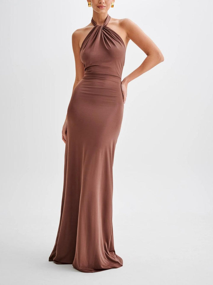 Kristalų - Elegantiška Maxi Suknelė