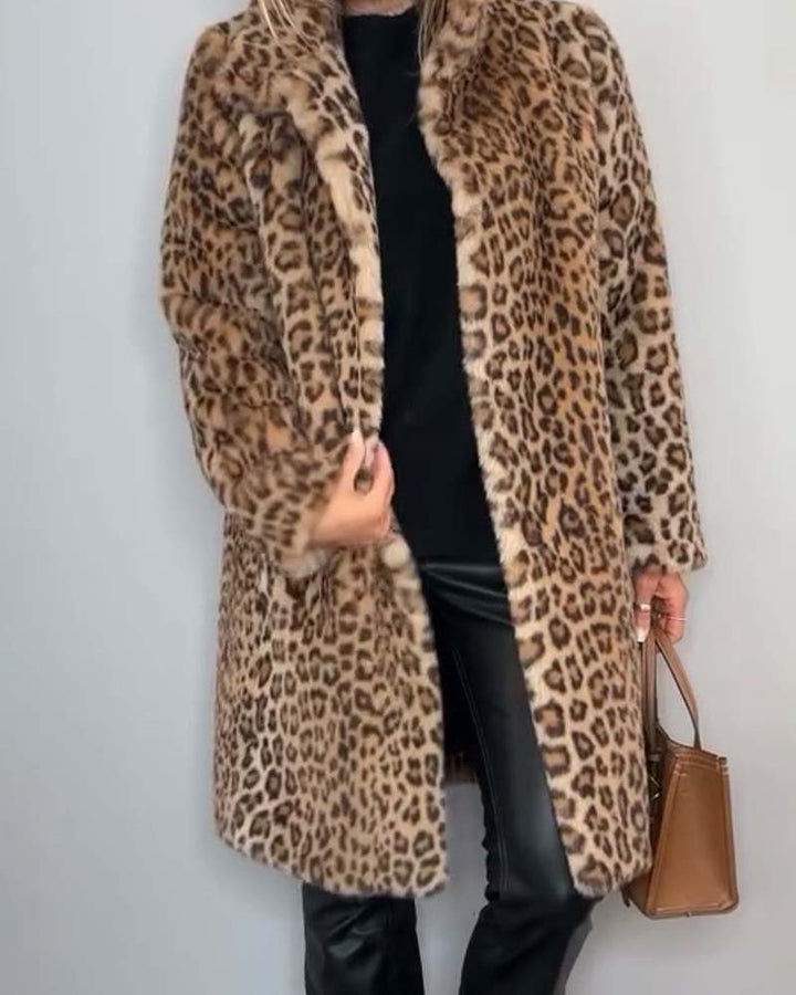 Harmonija - Leopardo Ilgas Švarkas