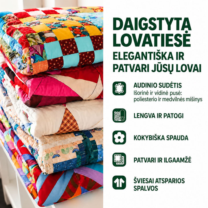 3 dalių siuvinėta patalynės komplektas – Įsimylėjęs širdis