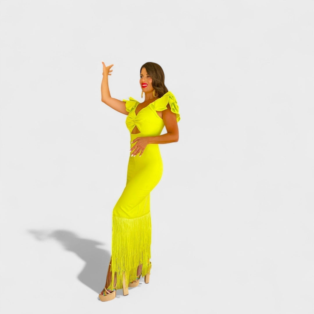 Tara - Neon Flamenco Suknelė