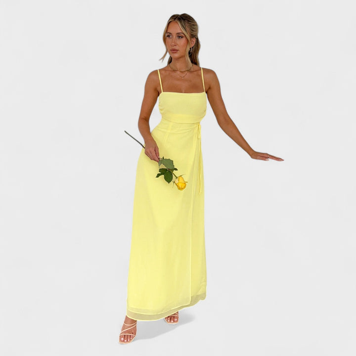 Gabrielle - Geltona Maxi Suknelė