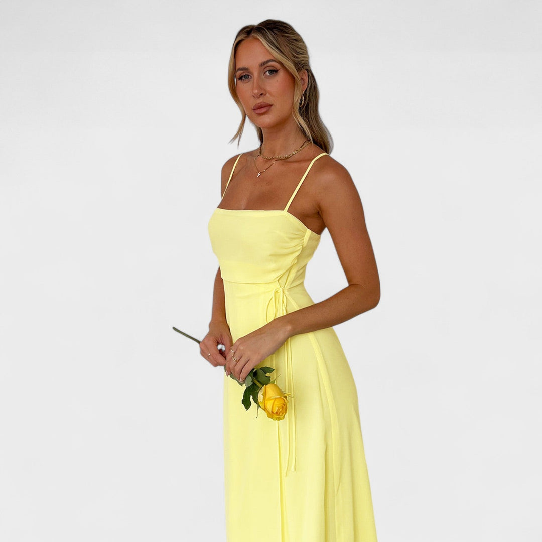 Gabrielle - Geltona Maxi Suknelė