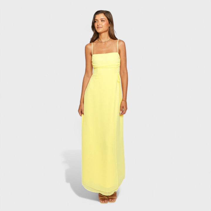Gabrielle - Geltona Maxi Suknelė
