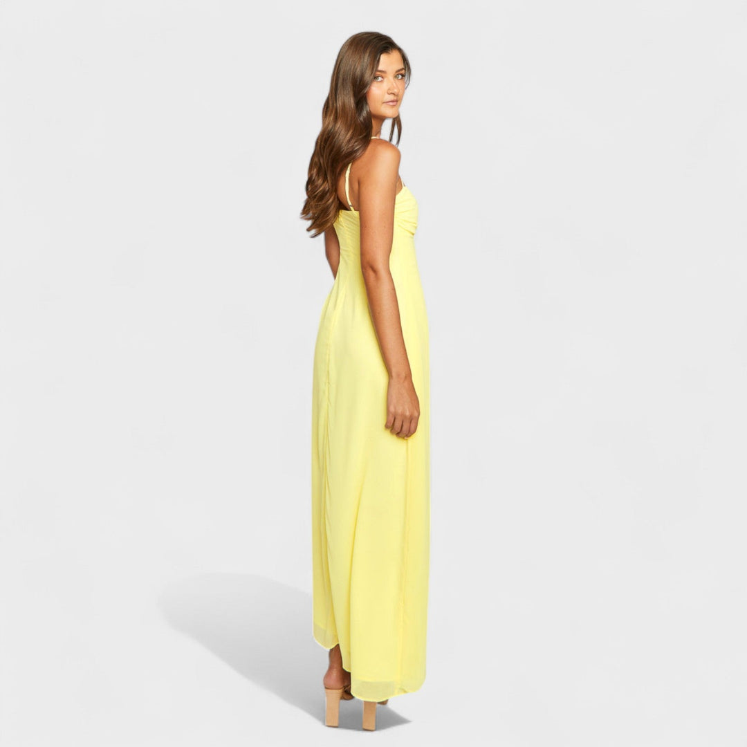 Gabrielle - Geltona Maxi Suknelė