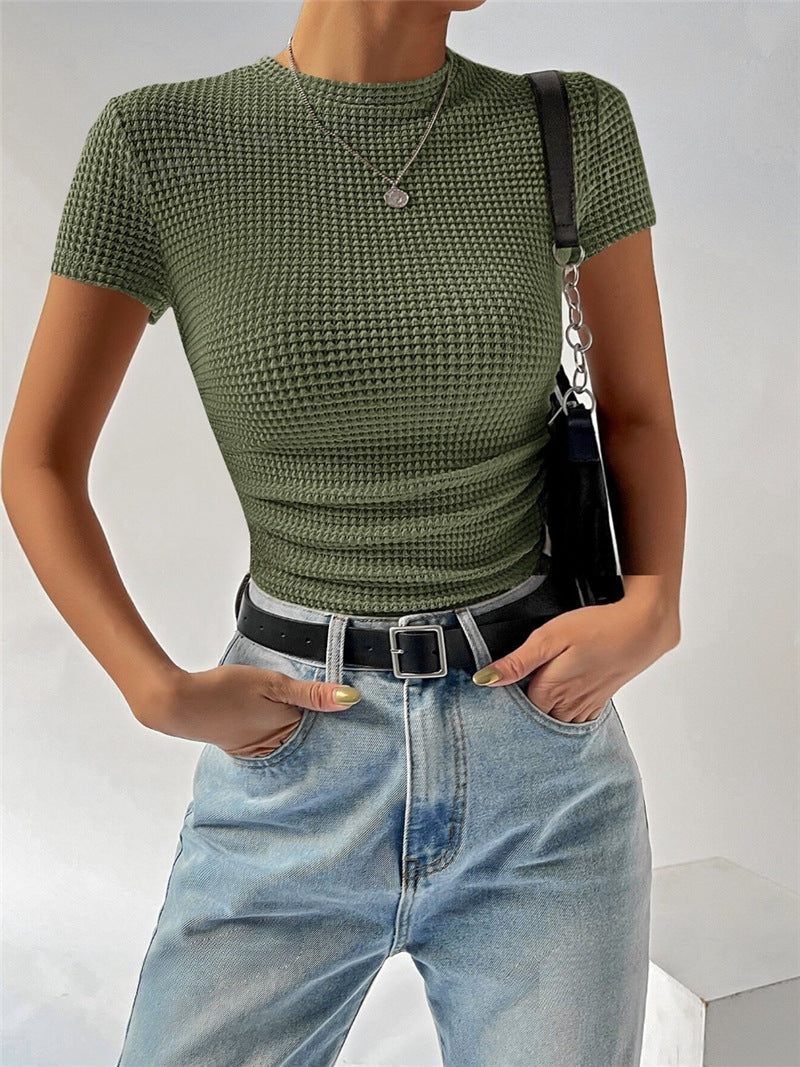 CORA - Moteriška elegantiška slim-fit marškinėliai