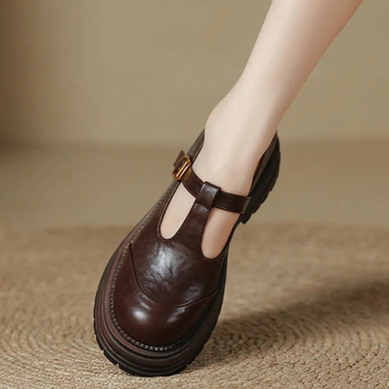 Luisa – Vintažinis T-Strap Batai