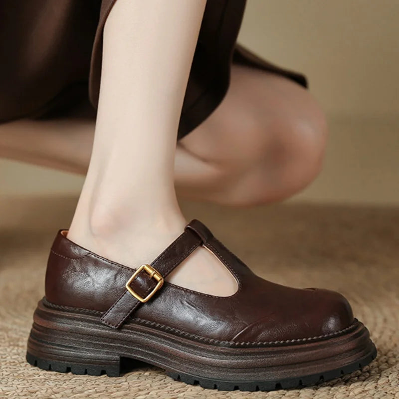 Luisa – Vintažinis T-Strap Batai