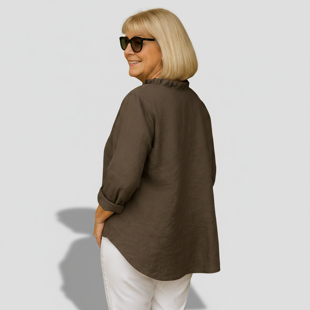 Samantha - Minkšta Volanų Bluzė