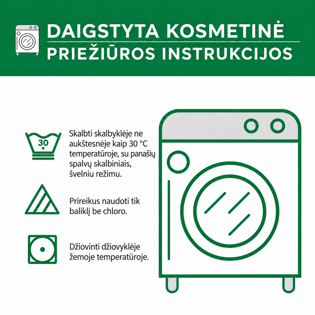 Išsiuvinėta kosmetinė su švelniomis lelijos