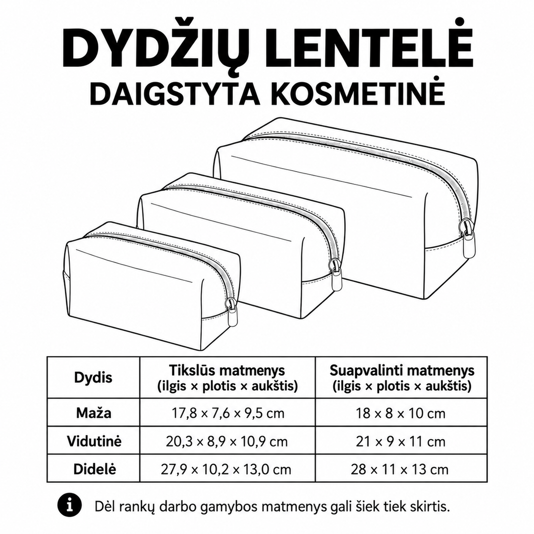 Siuvinėta kosmetinė su vištomis sode