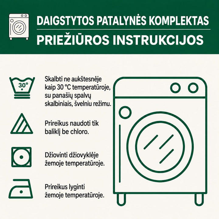 3 dalių siuvinėta patalynės komplektas – Įsimylėjęs širdis