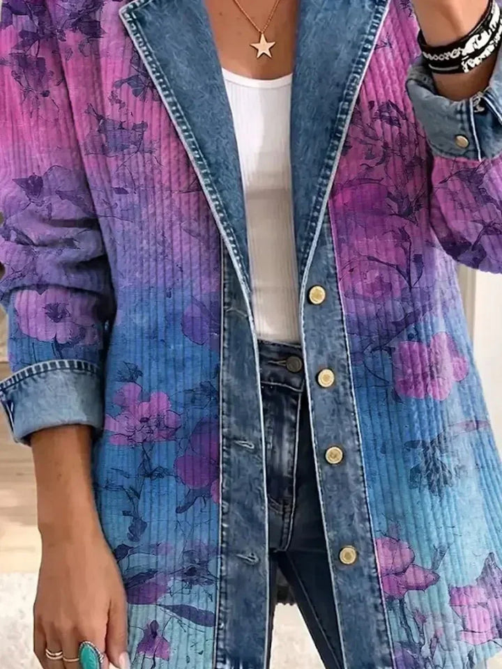 Brooklyn | Retro Gėlių Meno Striukė