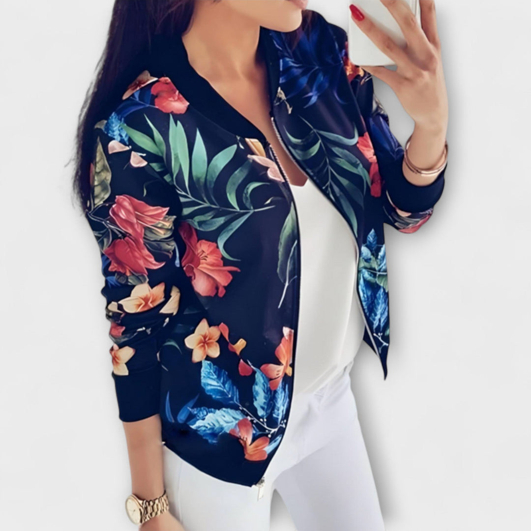 Andreia - Elegantiška Gėlių Bombardierio Striukė