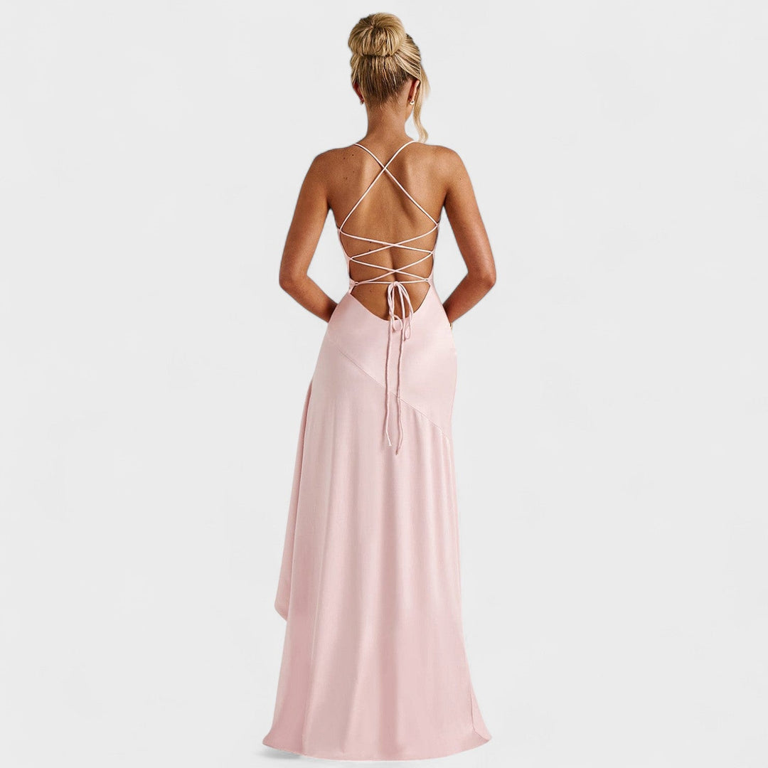 Kylie - Rožinė Maxi Suknelė