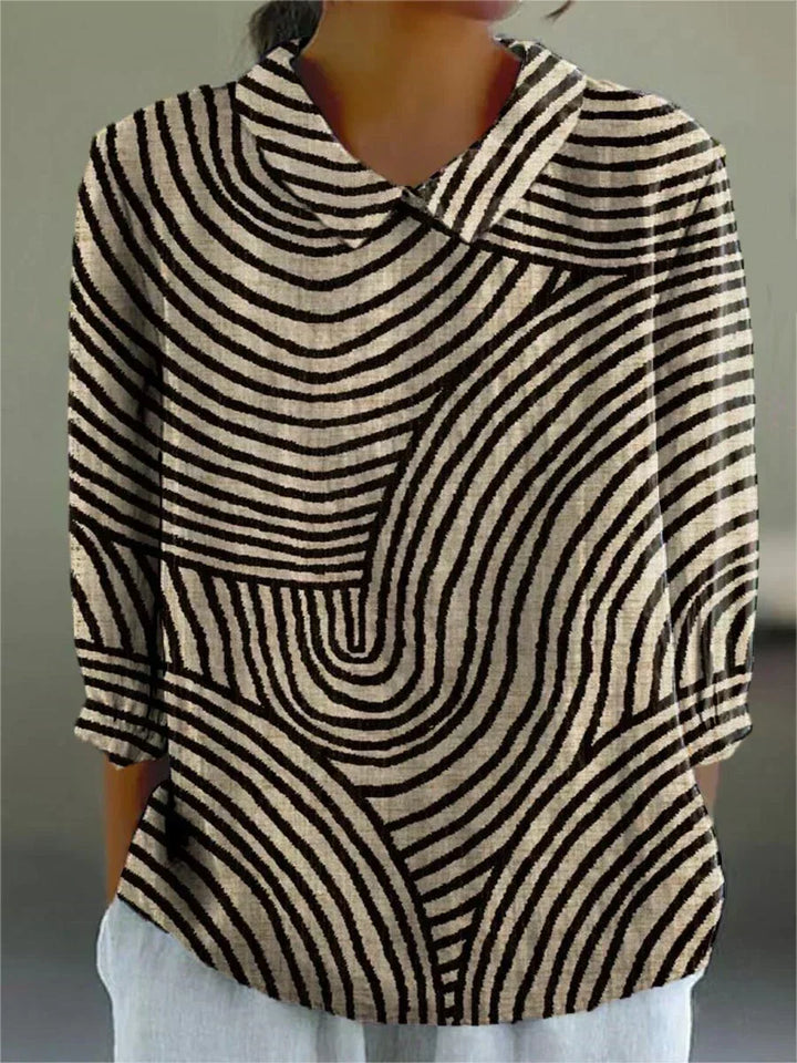 Kimberly - Monochrominė Banga Marškiniai